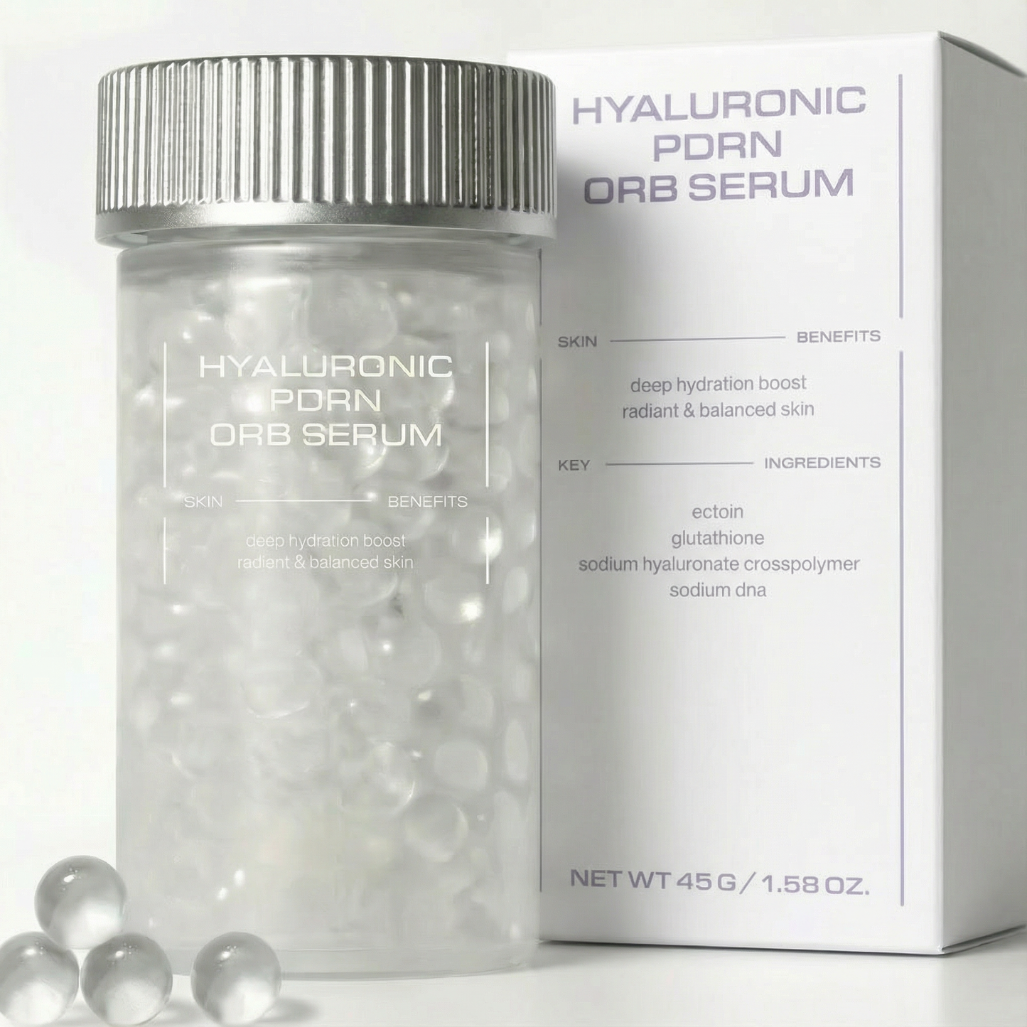 Salmon DNA Orb Serum. The Serum That Changes Form The Moment You Touch It